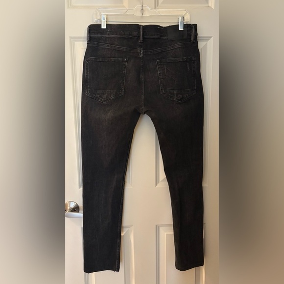 Allsaints Men’s Distressed Cigarette Skinny, Black, Size 32 - Picture 6 of 10